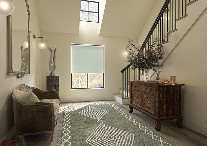 Diamond Tile, Springwood Green - Twist&Fit Roller Blind - Image 7